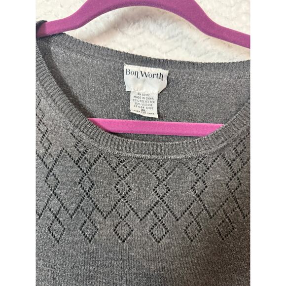 Bon Worth Light wight sweater knit top. Size XL - Picture 5 of 7